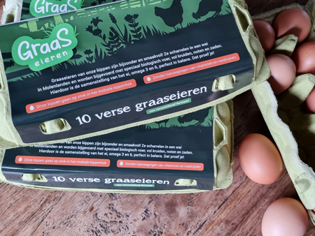Graaseieren doos